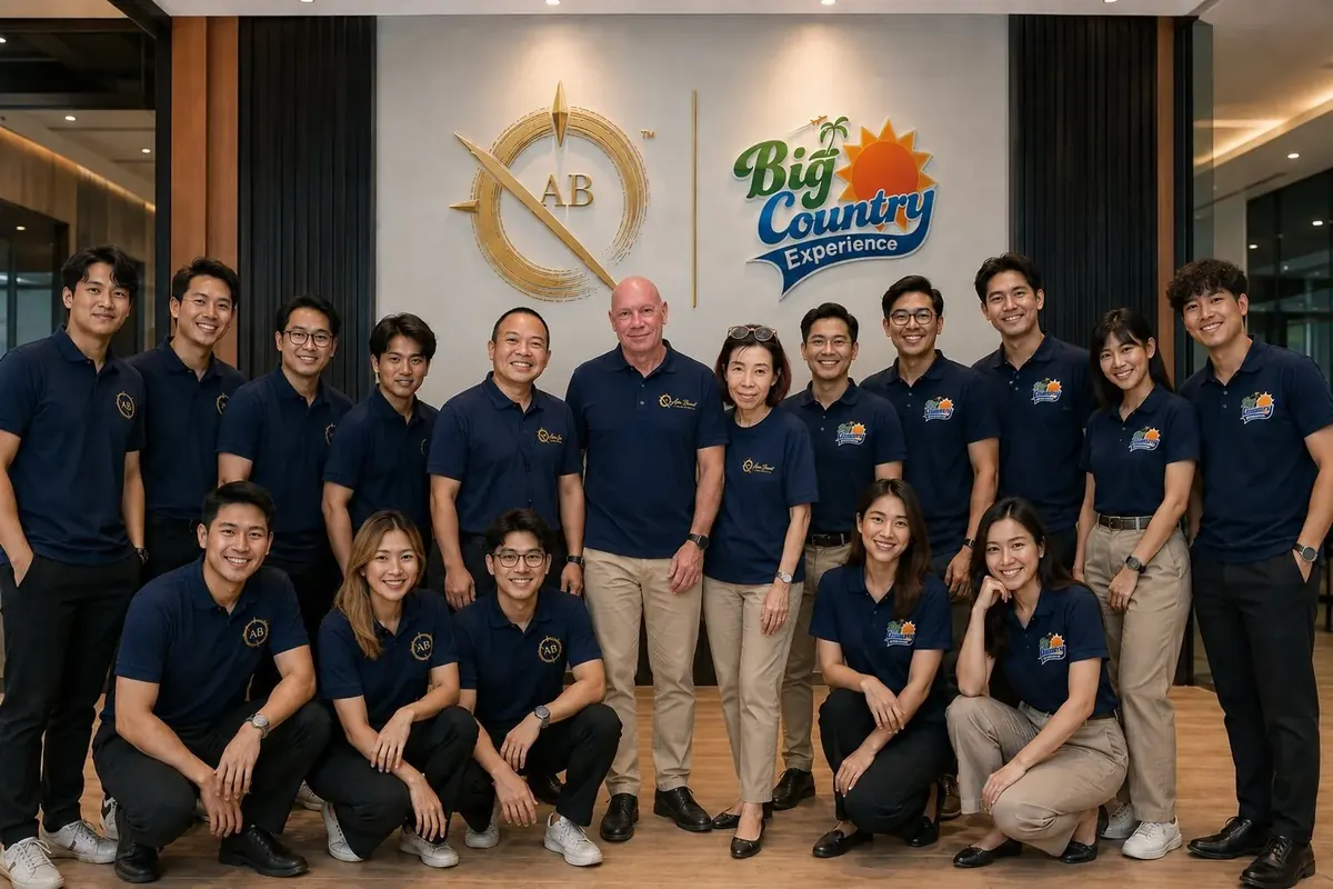 The Asia Bound and Bigcountry Experience teams together